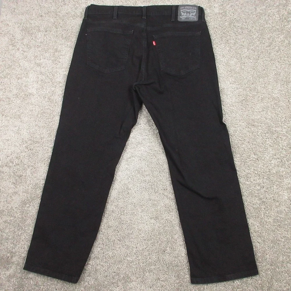 Levis Jeans Mens 38x30 Black 559‎ Relaxed Straight Comfort Zip Fly Denim Pants